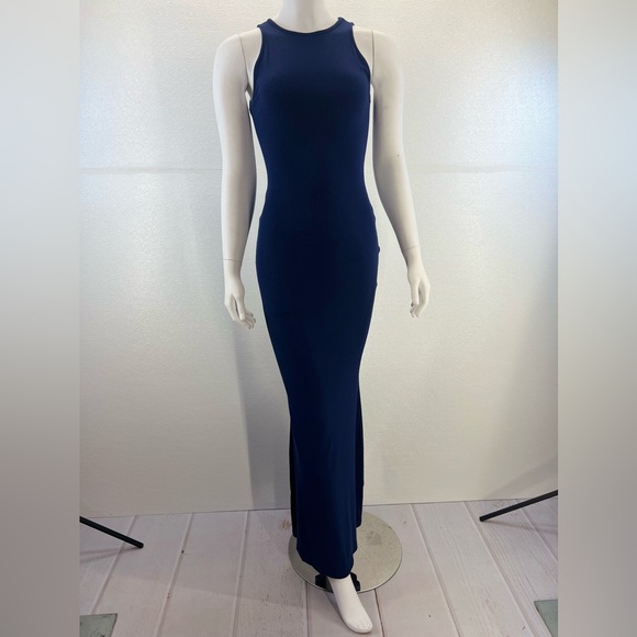 Women's Basic Summer Sexy Lounge Tank Long Dress Elegant Sleeveless Halter Neck - Picture 7 of 17